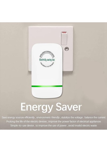 2x Power Tasarruf Enerji Tasarrufu Cihazı 6 Paket Akıllı Power Tasarrufu Elektrik Tasarruf Kutusu Ab Fişi (Yurt Dışından) fırsatları