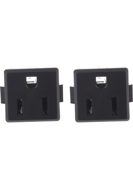 2x Ac 125V 15A Panel Us Usulus Güç Soketi Siyah (Yurt Dışından)