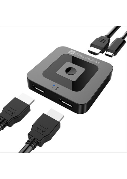 8k HDMI Uyumlu 2-On-Out Anahtarlayıcı Sürüm 2 1 8K60Hz Hd Xbox/ps4 Için Video Dönüştürücü (Yurt Dışından) modelleri