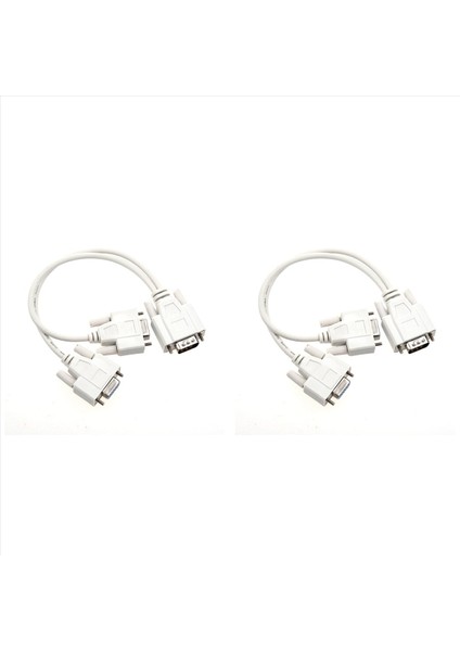 VGA Video Için 2x Yeni 1 Pc Ila 2 Monitör Splitter Kablosu (Yurt Dışından)