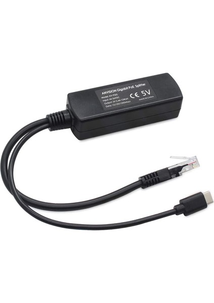 2 Pack 5V Gigabit Poe Splitter USB Tip C 48V Ila 5V 2 4A Adaper Ieee 802 3AF Uyumlu (Yurt Dışından) modelleri