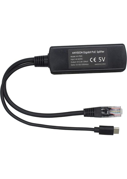 2 Pack 5V Gigabit Poe Splitter USB Tip C 48V Ila 5V 2 4A Adaper Ieee 802 3AF Uyumlu (Yurt Dışından) indirimleri
