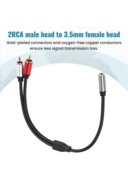 Rca Kablosu 2rca Erkek - 3 5mm Kadın Audio Aux Kablosu 3 5mm Jack Rca Kablosu Mp3 Için Ev Sineması DVD 2rca Ses Kablosu (Yurt Dışından) indirimleri