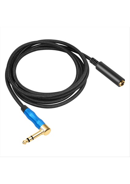 Sağ Açı 6 35MM Trs Stereo Erkek - Kadın Ses Kablosu Amplifikatörler Için Gitar Uzatma Kablosu Kablosu Kulaklık 100CM (Yurt Dışından) fırsatları