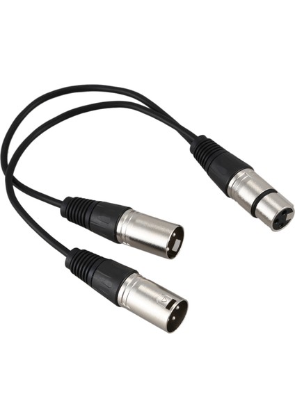 2x Yeni 3pin Xlr Dişi Kriko - Çift 2 Erkek Fiş Y Ayırıcı Kablo Adaptörü 1 Ft Kordon (Yurt Dışından) fırsatları