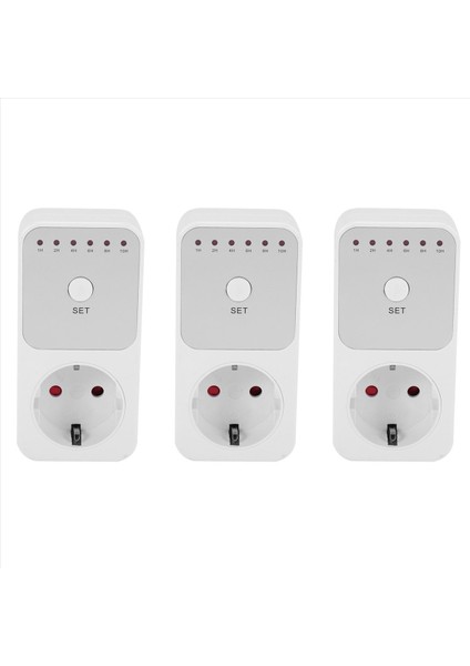 3x Geri Sayım Zamanlayıcı Anahtarı Akıllı Kontrol Plug-In Socet Soket Ab Fişini Otomatik Olarak Kapatır (Yurt Dışından)