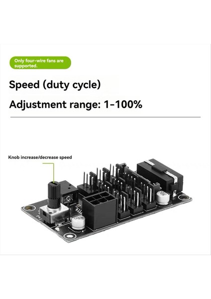 Bilgisayar Şasi Pwm Şiddetli Fan Hız Kontrolörü 9 Yolu 12V Pwm 4pin Yüksek Güçlü Fan Hub Kontrolör Fan Valisi (Yurt Dışından) fiyatları