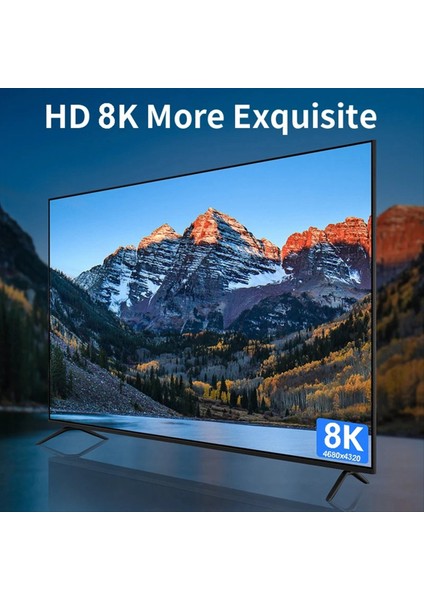 Hd 8k 60Hz Iki Yönlendirme Anahtarı 1 In 2 Out HDMI Uyumlu Splitter Video Distribütör Dizüstü Bilgisayar Için Çift Ekran (Yurt Dışından) modelleri