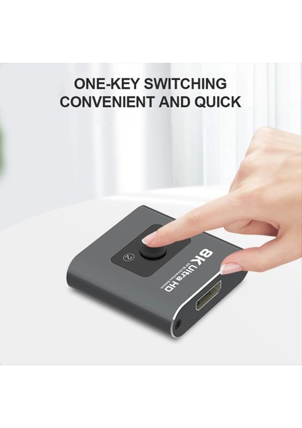 Hd 8k 60Hz Iki Yönlendirme Anahtarı 1 In 2 Out HDMI Uyumlu Splitter Video Distribütör Dizüstü Bilgisayar Için Çift Ekran (Yurt Dışından) indirimleri