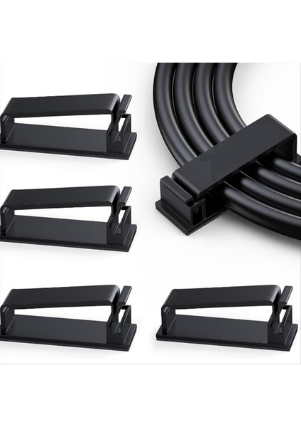 50PCS Kablo Yönetimi Kendinden Yapışkan Kablo Klipsleri Kablo Tutucu Masa/ev/ofis Için Kendinden Yapışkan Güçlü Kablo Organizatörü (Yurt Dışından)