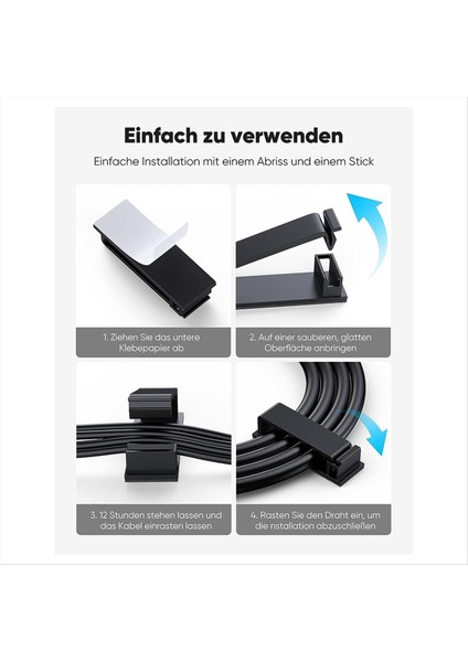 50PCS Kablo Yönetimi Kendinden Yapışkan Kablo Klipsleri Kablo Tutucu Masa/ev/ofis Için Kendinden Yapışkan Güçlü Kablo Organizatörü (Yurt Dışından) fırsatları