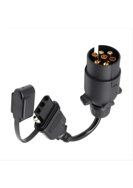 Ab&#39 Den Abd Trailer Işık Dönüştürücü 7 Pin Yuvarlak Adaptör Avrupa Römork 4 Pin Düz Soket Araç Çekme Tel Fiş (Yurt Dışından) fiyatları