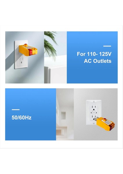 Topraklama Ürünleri Için Çıkış Test Cihazı Gfcı ile Outlet Test Cihazı Elektrik Priz Test Cihazı Fiş Test Cihazı Usplug (Yurt Dışından) modelleri