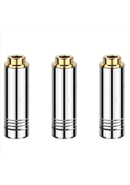 3x Dişi Jak Ses Fişi Dengeli Stereo Kulaklık 4 4mm 5 Kutuplu Metal Adaptör Tel Konektörü Kulaklık Için Gümüş Için (Yurt Dışından)