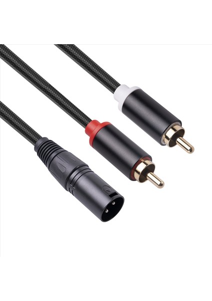 2x Xlr&#39 Den Çift Rca Ses Kablosu A1 Xlr Erkek 3 Pin To Dual Rca Erkek Fiş Ses Kablosu Amplifikatörü Karıştırma Av Kablosu 2m (Yurt Dışından) fırsatları
