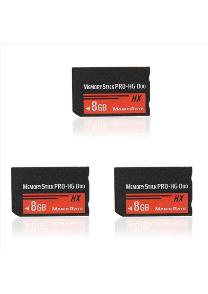 3x 8gb Hafıza Çubuğu Ms Pro Duo Hx Sony Psp Siber Kamera Için Flash Kartı (Yurt Dışından)
