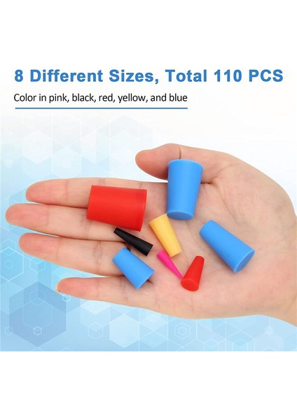 110PCS Silikon Kauçuk Konik Fiş Delik Fişleri Için Yüksek Sıcaklık Dayanıklı Kauçuk Durdurucular Püskürtme Püskürtme (Yurt Dışından) fiyatları