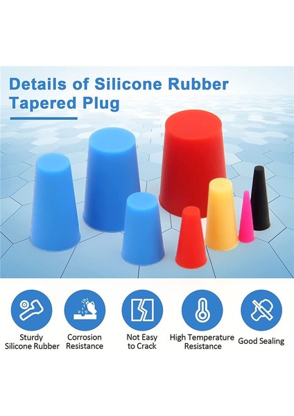 110PCS Silikon Kauçuk Konik Fiş Delik Fişleri Için Yüksek Sıcaklık Dayanıklı Kauçuk Durdurucular Püskürtme Püskürtme (Yurt Dışından) modelleri