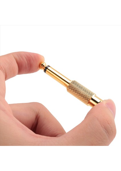 5x Altın Kaplama 6 35MM 1/4 Inç Erkek Mono Fiş Rca Kadın 6 5mm Jack Audio Stereo Adaptör Bağlantı Tap Ts Dönüştürücü Ses Mikseri (Yurt Dışından)