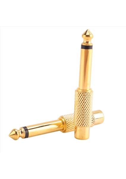 5x Altın Kaplama 6 35MM 1/4 Inç Erkek Mono Fiş Rca Kadın 6 5mm Jack Audio Stereo Adaptör Bağlantı Tap Ts Dönüştürücü Ses Mikseri (Yurt Dışından) indirimleri