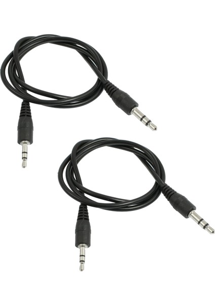 2x 20 Inç Uzunluğunda 2 5 mm Erkek Ila 3 5 mm Erkek Ses Adaptör Kablosu (Yurt Dışından)