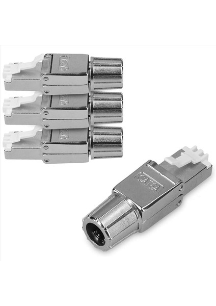 RJ45 Ağ Konektör Paketi 12 CAT6A Rj -45 Ağ Konektörleri Seti -Kalıcı Cat 6A Ethernet Kablo Gerinim Kaldırma Fişleri (Yurt Dışından) fiyatları