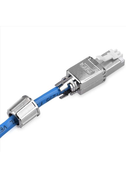 RJ45 Ağ Konektör Paketi 12 CAT6A Rj -45 Ağ Konektörleri Seti -Kalıcı Cat 6A Ethernet Kablo Gerinim Kaldırma Fişleri (Yurt Dışından) modelleri