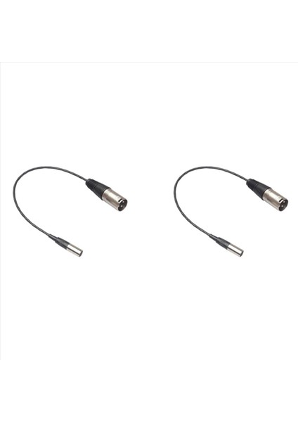 2x 3 Pin Erkek - 3 Pin Erkek Xlr Mini Fiş Ses Kablosu Xlr Erkek - Mini Xlr Erkek Ses Kablosu Konektörü Mikrofon Kablosu (Yurt Dışından)