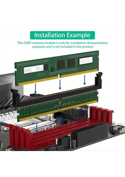 Ddr5 U-Dımm 288PIN Adaptörü Ddr5 Bellek Testi Koruma Kartı Kısa Mandal (Yurt Dışından) fırsatları