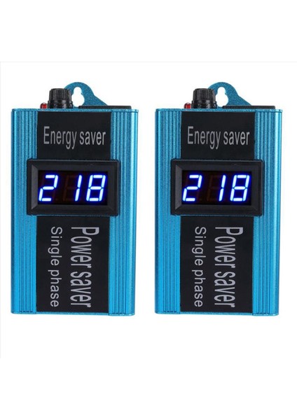 2x Akıllı Güç Tasarrufu Enerji Tasarruf Cihazları Akıllı Güç Faktörü Koruyucu Elektrik Tasarruf Kutusu 100KW Mavi Us Fiş (Yurt Dışından)