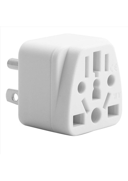 6x Abd Seyahat Fişi Adaptörü Ab/uk/au/ın/cn/jp/asıa/italya/brezilya&#39 Ya Abd&#39 Ye (Tip B) 3 Prong Abd Fişi Şarj Converter Beyaz (Yurt Dışından) modelleri