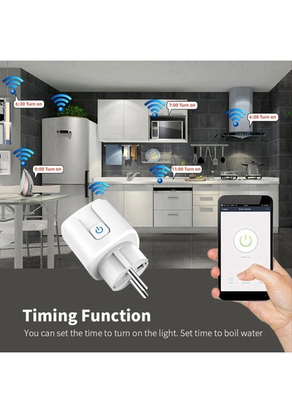 Tuya Akıllı Wifi Fiş Eu 20A Güç ile Akıllı Soket Enerji Tasarrufu Zamanlaması Uzaktan Kumanda Akıllı Yaşam Eu Fiş (Yurt Dışından) fiyatları