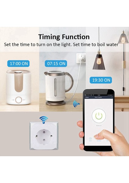 Tuya Akıllı Wifi Fiş Eu 20A Güç ile Akıllı Soket Enerji Tasarrufu Zamanlaması Uzaktan Kumanda Akıllı Yaşam Eu Fiş (Yurt Dışından) fırsatları