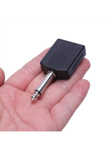 4x Siyah 6 35 1/4 Inç Erkek Ila Çift Dişi Mono Y Kord Pa Ses Kablosu Adaptörü (Yurt Dışından) indirimleri