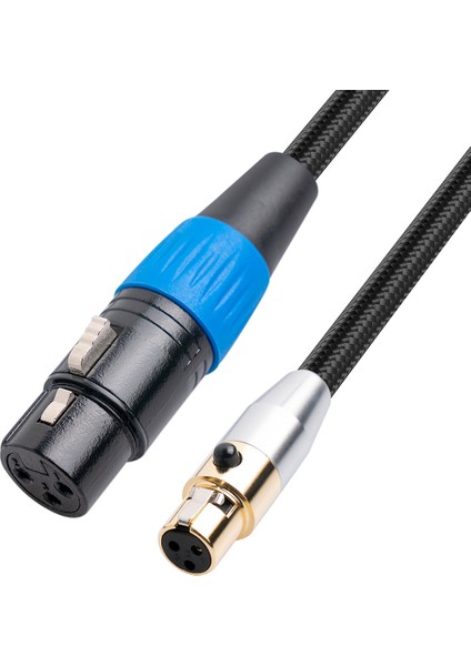 3pin Mini Xlr Kadından Kadın Sineması Sesli Kablo Fotoğraf Cihazı Mikrofon Uzatma Kablosu Kamera Ses Kablosu 1m (Yurt Dışından)