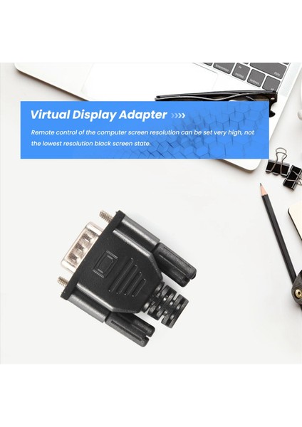 VGA Sanal Ekran Adaptörü Erkek Kukla Fiş Edid Başsız Hayalet Emülatör Kilit Plakası (Yurt Dışından) fırsatları