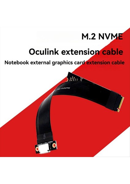 M 2 Nvme Pcıe 4 0-Oculınk SFF-8611 SFF-8612 Kadın Adaptör Kablosu Dizüstü Dizüstü Bilgisayar Harici Grafik Kart Uzatma Kablosu (Yurt Dışından) fiyatları