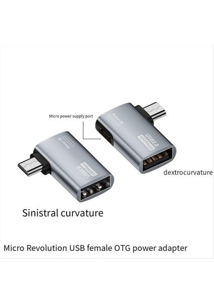 4K Otg Kablo Adaptör Güç Açı Tasarımı ile Usb&#39 Ye Mikro-Usb&#39 Ye Sağlandı Tablet Tv (Sağ) Için Uygun (Yurt Dışından) fiyatları