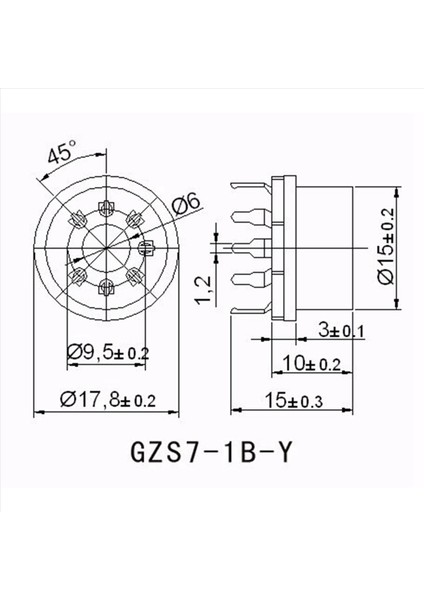 7pin Plastik Vakum Tüp Soket Valf B &amp W 6j1 6z4 6x4 12AE6 6AT6 6bk6 12AV6 6AQ6 6j5 Hıfı Ses Amp 20PCS Mavi (Yurt Dışından) fiyatları