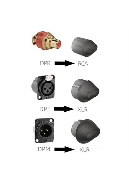 6pcs Toz Kapağı Anti-Oksidasyon Koruma Sinyali Ses Kablosu Koruyucu Kapak Dengesi Xlr Fiş Rca Fiş (Yurt Dışından) modelleri