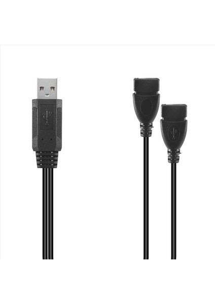 USB 2 0 Erkek Ila 2 Çift USB Dişi Jack Y Splitter Hub Güç Kablosu Adaptör Kablosu (Yurt Dışından) fiyatları