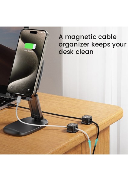 Joy Room Kablo Yöneticisi Masaüstü Cep Telefonu Veri Şarj Kablosu Manyetik Emme Organizasyon Fixer Satır Soketi Sabit Çizgi Snap B (Yurt Dışından) fiyatları