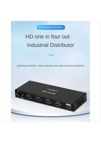 Ölçüm 1&#39 De 4 Out Video 4 Ports HDMI Uyumlu Ayrıştırıcı 1x4 Destek 3D 4K 30Hz Aynı (Yurt Dışından) modelleri