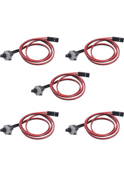 Pc Anahtarları Için 5pcs 20 5 Inç Uzunluğunda Güç Düğmesi Anahtarı Kablosu Bilgisayar Sıfırlama (Yurt Dışından)
