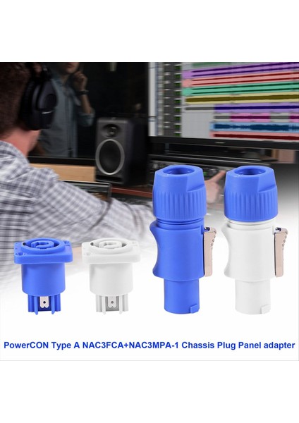 20SET Powercon Tip A NAC3FCA+NAC3MPA-1 Şasi Fiş Paneli Adaptörü (Yurt Dışından) indirimleri