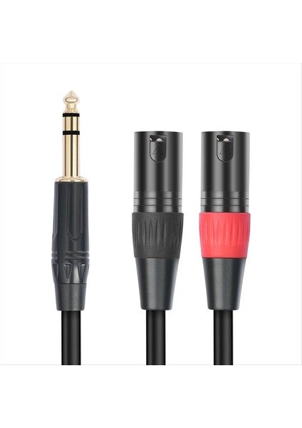Jack 6 35MM 1/4 Trs Stereo To Double Xlr Erkek Ses Kablosu Uzatma Kablosu Y Strınterter Ses Kablosu 300CM (Yurt Dışından) fırsatları
