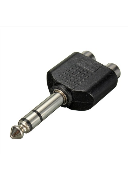 4pcs 6 35MM 1/4 Inç Erkek Stereo Ila 2 Çift Rca Dişi Y Sıfırlayıcı Ses Adaptör Dönüştürücü (Yurt Dışından) modelleri