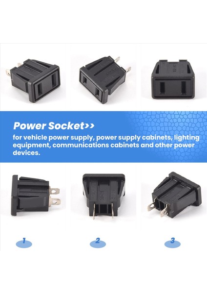 10 x Us Tip Panel Montaj Ac Güç Soketi Çıkışı Ac 250V 10A (Yurt Dışından) indirimleri