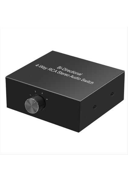 4 Bağlantı Noktası Iki Yönlü Rca Ses Değiştirici Kutusu Ses Döner Anahtar Fişi Tv Oyunu Konsolu Kulaklık Için Ses Ayırıcı Oynat (Yurt Dışından) indirimleri