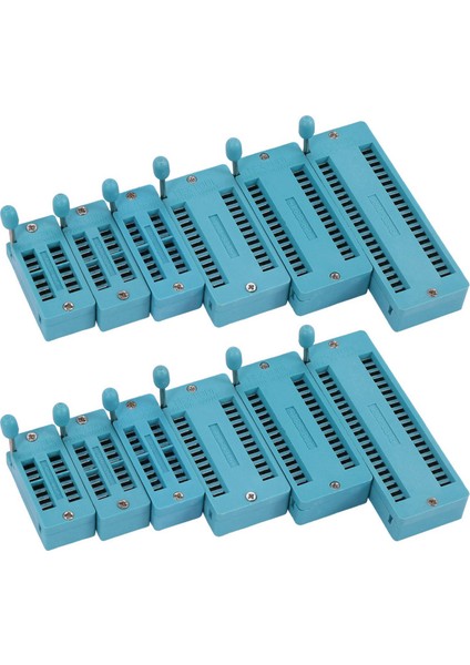 12PC Universal 14/16/18/24/28/40 Pin Ic Testi Evrensel Zıf Soketi Sıcak Ev Geliştirme (Yurt Dışından)